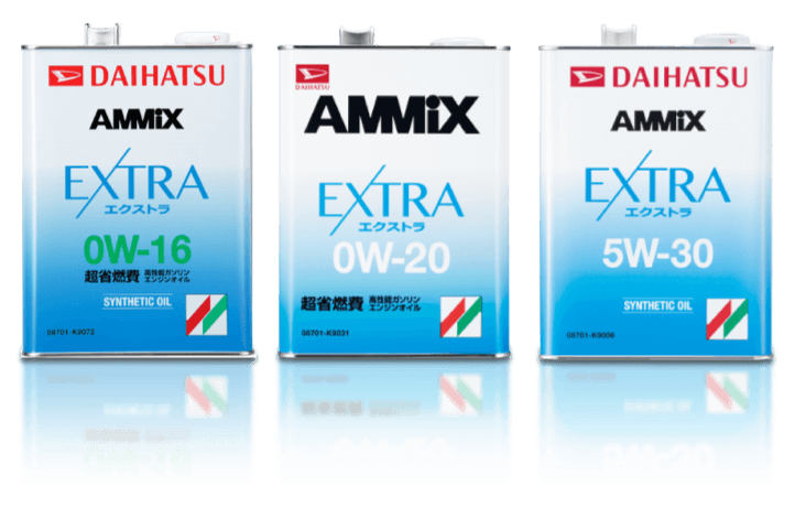 DAIHATSU AMMIX EXTRA エクストラ 0W-16 SYNTHETIC OIL超省燃費 AMMIX EXTRA エクストラ 0W-20超省燃費 DAIHATSU AMMIX EXTRA エクストラ5W-30 SYNTHETIC OIL